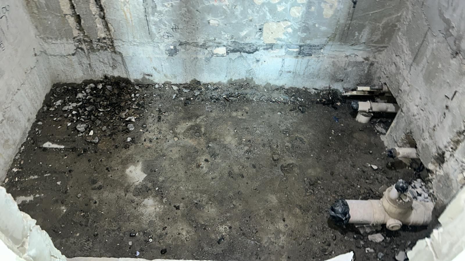 清拆後見到結構與舊去水喉